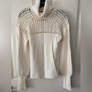 Vintage Kenneth Cole Balloon Sleeve Angora Pullover Turtleneck Sweater S